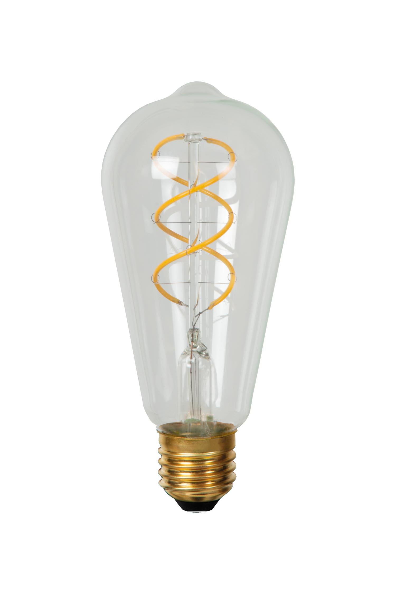 ST64 - Ampoule à filament - Ø 6,4 cm - LED Var. - E27 - 1x4,9W 2700K - Transparent