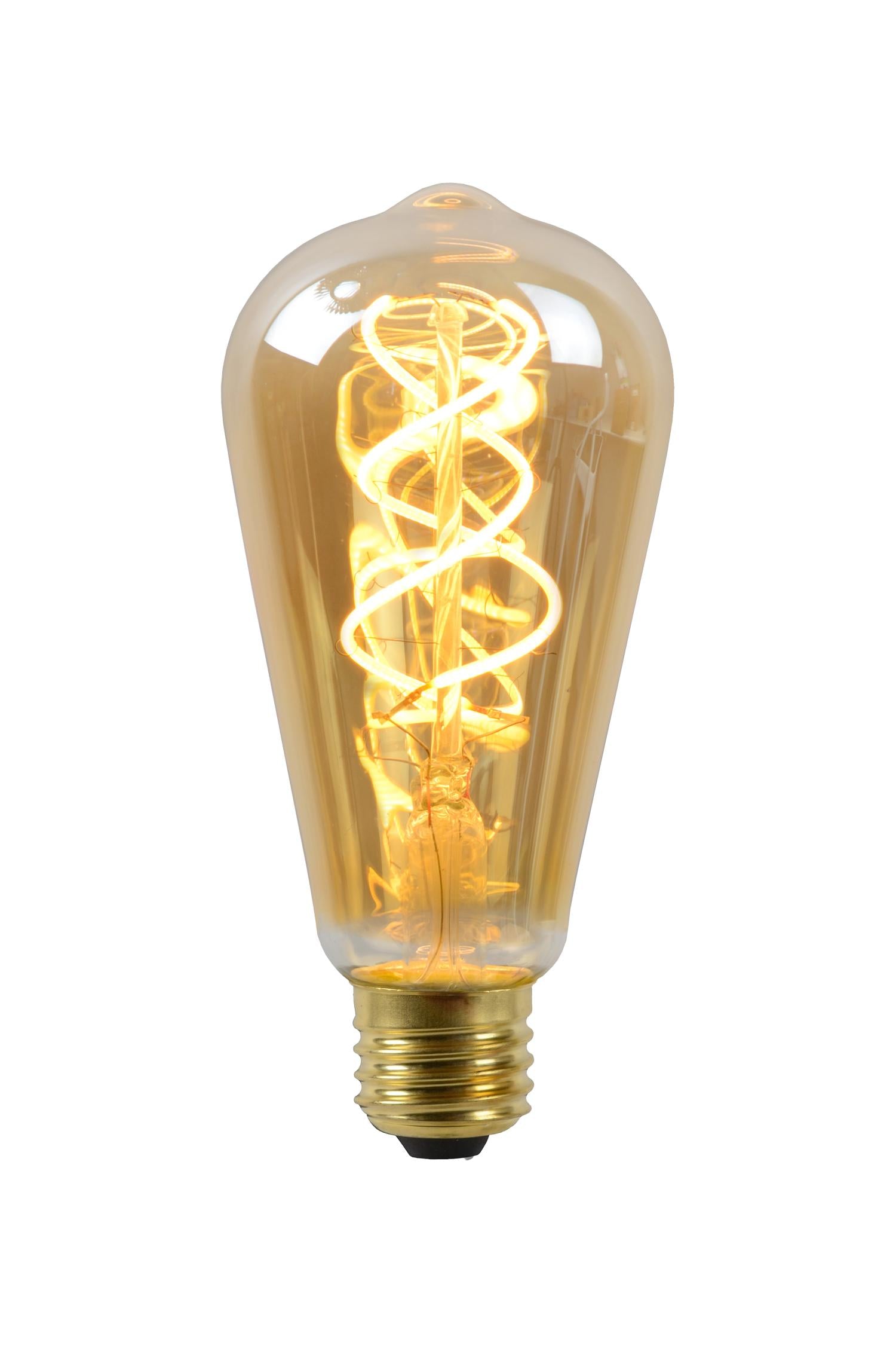 ST64 - Filament lamp - Ø 6,4 cm - LED Dimb. - E27 - 1x4,9W 2200K - Amber