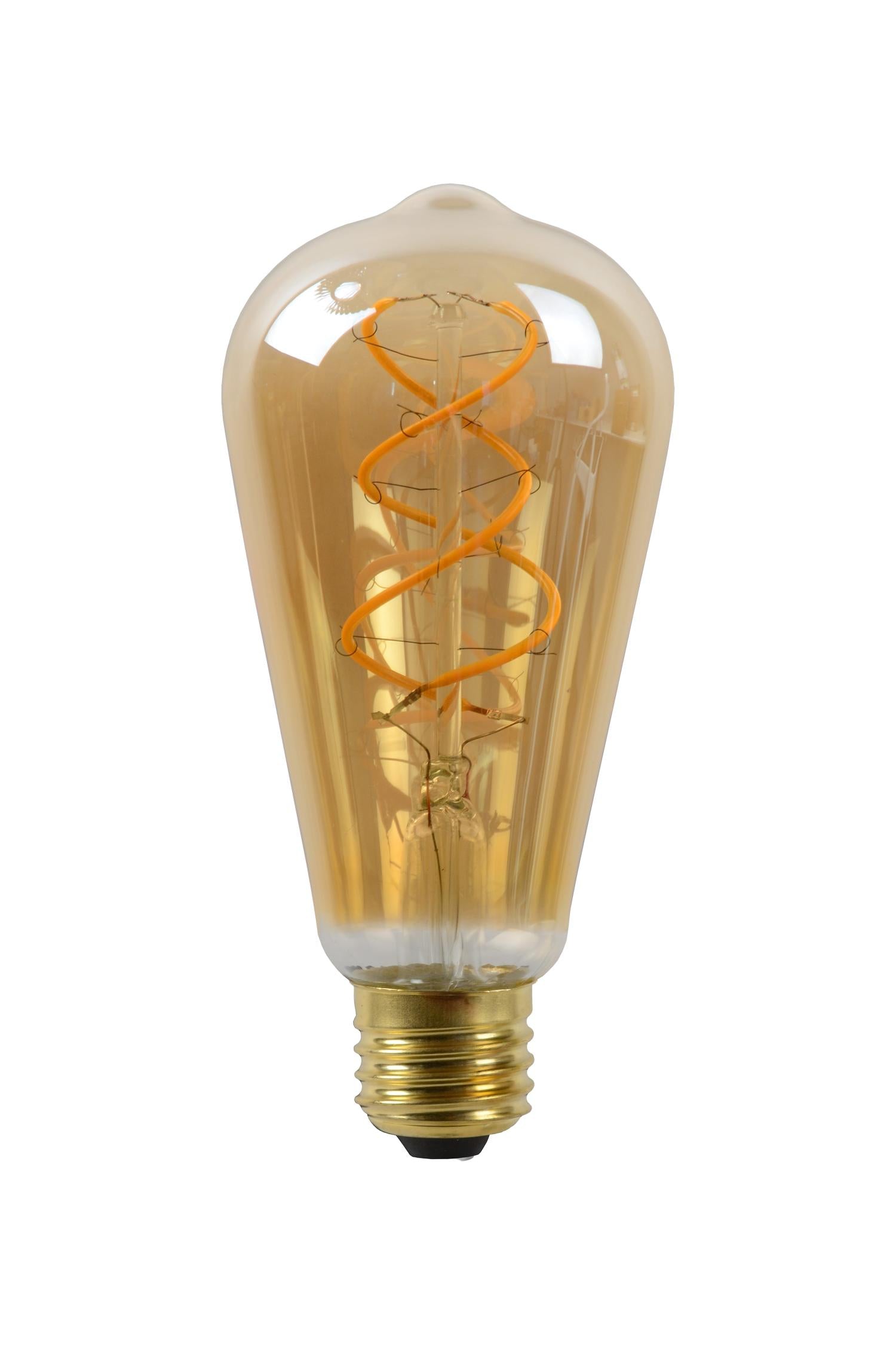 ST64 - Filament lamp - Ø 6,4 cm - LED Dimb. - E27 - 1x4,9W 2200K - Amber