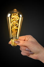 ST64 - Filament lamp - Ø 6,4 cm - LED Dimb. - E27 - 1x4,9W 2200K - Amber