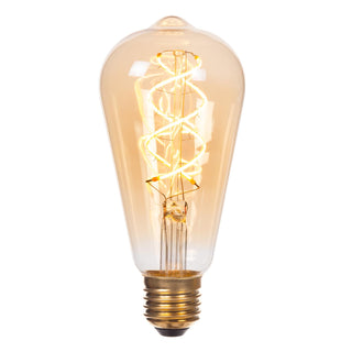 ST64 - Filament lamp - Ø 6,4 cm - LED 3 StepDim (Memory) - E27 - 1x4,9W 2200K - Amber