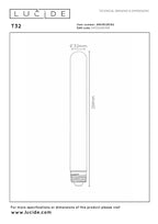 T32 - Filament lamp - Ø 3,2 cm - LED Dimb. - E27 - 1x4,9W 2200K - Amber