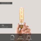 T32 - Ampoule à filament - Ø 3 cm - LED 3 StepDim (Memory) - E27 - 1x4,9W 2200K - Ambre