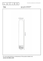 T32 - Filament lamp - Ø 3,2 cm - LED 3 StepDim (Memory) - E27 - 1x4,9W 2200K - Amber
