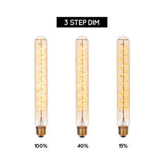 T32 - Filament lamp - Ø 3,2 cm - LED 3 StepDim (Memory) - E27 - 1x4,9W 2200K - Amber
