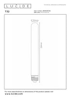 T32 - Filament lamp - Ø 3,2 cm - LED 3 StepDim (Memory) - E27 - 1x4,9W 2200K - Amber
