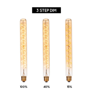 T32 - Filament lamp - Ø 3,2 cm - LED 3 StepDim (Memory) - E27 - 1x4,9W 2200K - Amber
