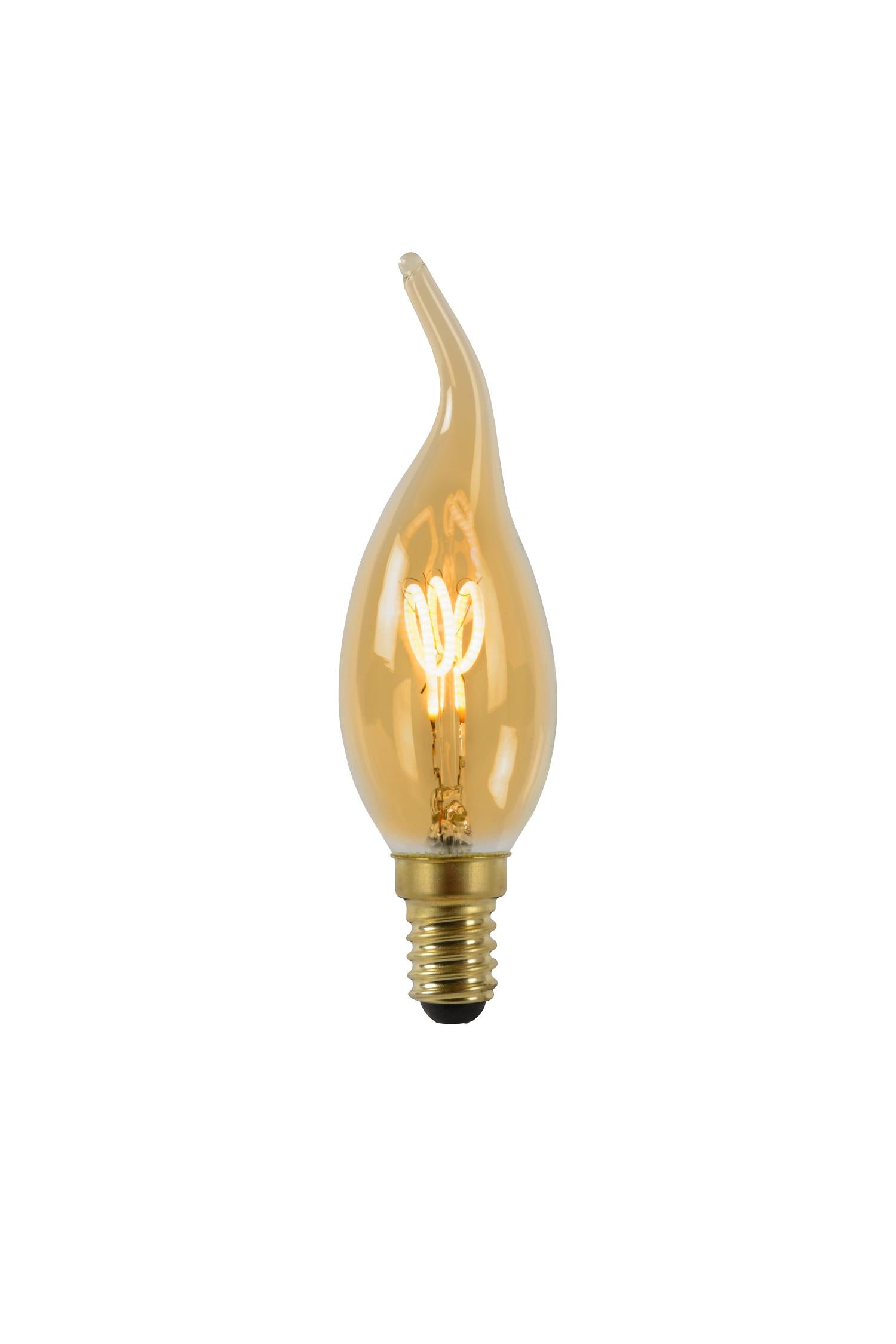 CT35 - Filament lamp - Ø 3,5 cm - LED Dimb. - E14 - 1x3W 2200K - Amber