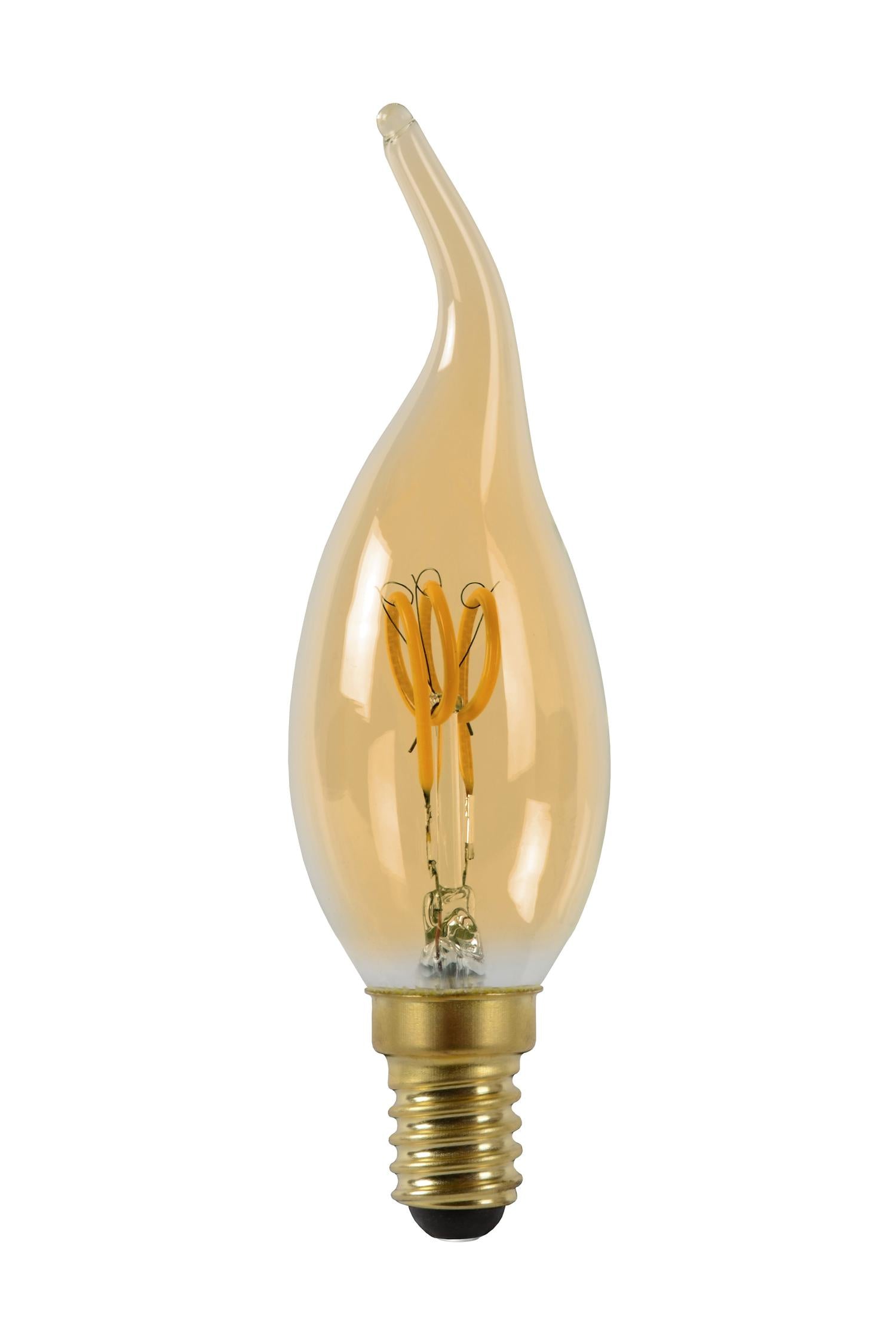 CT35 - Filament lamp - Ø 3,5 cm - LED Dimb. - E14 - 1x3W 2200K - Amber