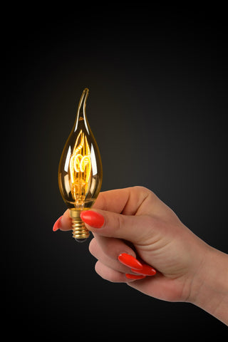 CT35 - Filament lamp - Ø 3,5 cm - LED Dimb. - E14 - 1x3W 2200K - Amber