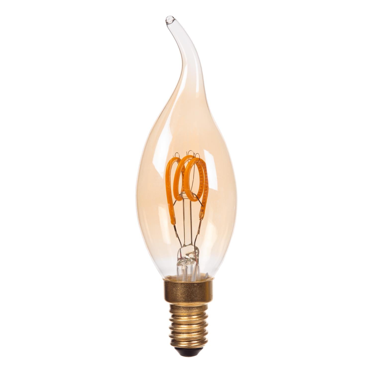 CT35 - Filament lamp - Ø 3.5 cm - LED 3 StepDim (Memory) - E14 - 1x3W 2200K - Amber