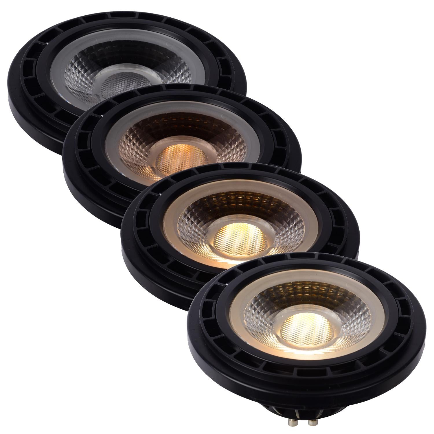 ES111 - Led lamp - Ø 11 cm - LED Dim to warm - GU10 - 1x12W 2200K/3000K - Zwart