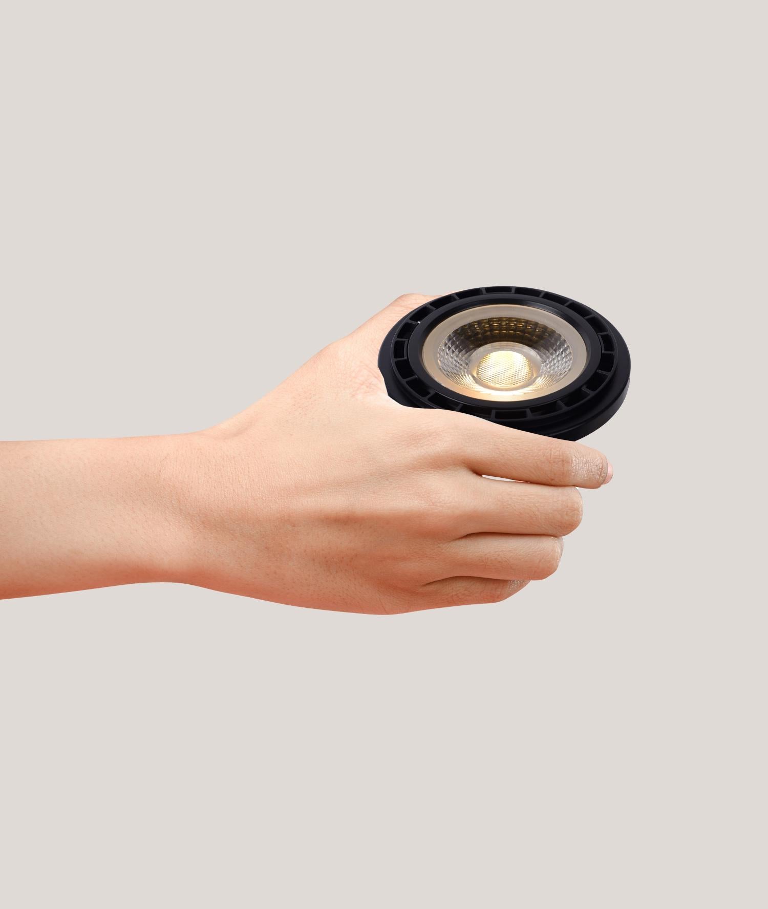 ES111 - Led lamp - Ø 11 cm - LED Dim to warm - GU10 - 1x12W 2200K/3000K - Zwart