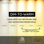 ES111 - Led lamp - Ø 11 cm - LED Dim to warm - GU10 - 1x12W 2200K/3000K - Zwart