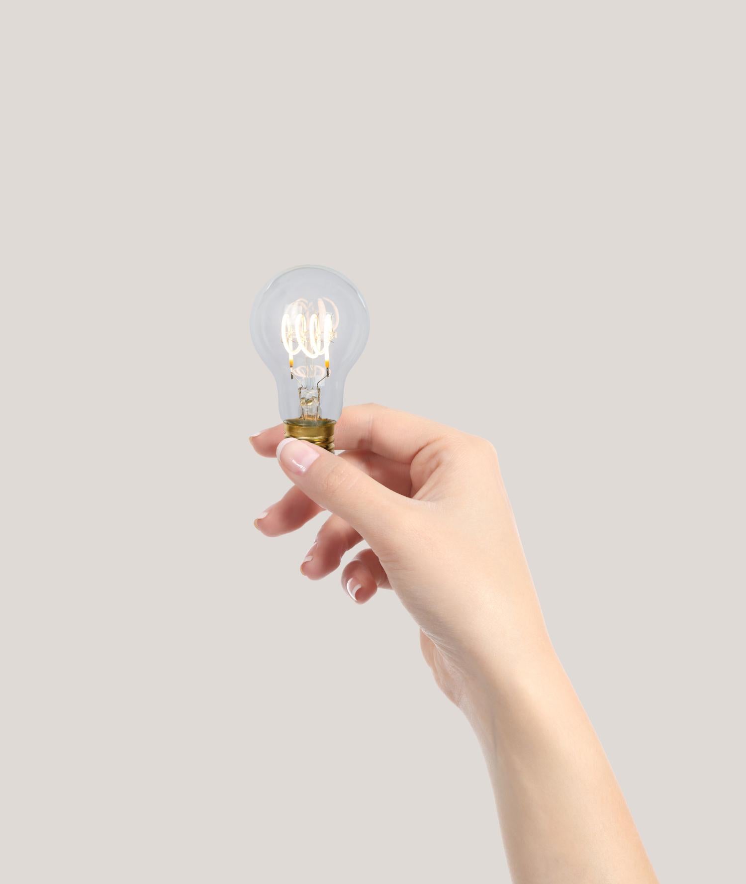 A60 - Ampoule à filament - Ø 6 cm - LED Var. - E27 - 1x4,9W 2700K - Transparent