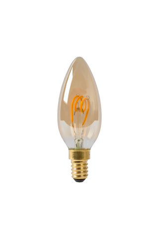C35 - Filament lamp - Ø 3.5 cm - LED Dimmable - E14 - 1x3W 2200K - Amber