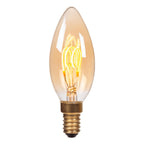 C35 - Ampoule à filament - Ø 3,5 cm - LED 3 StepDim (Memory) - E14 - 1x3W 2200K - Ambre