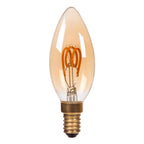 C35 - Ampoule à filament - Ø 3,5 cm - LED 3 StepDim (Memory) - E14 - 1x3W 2200K - Ambre