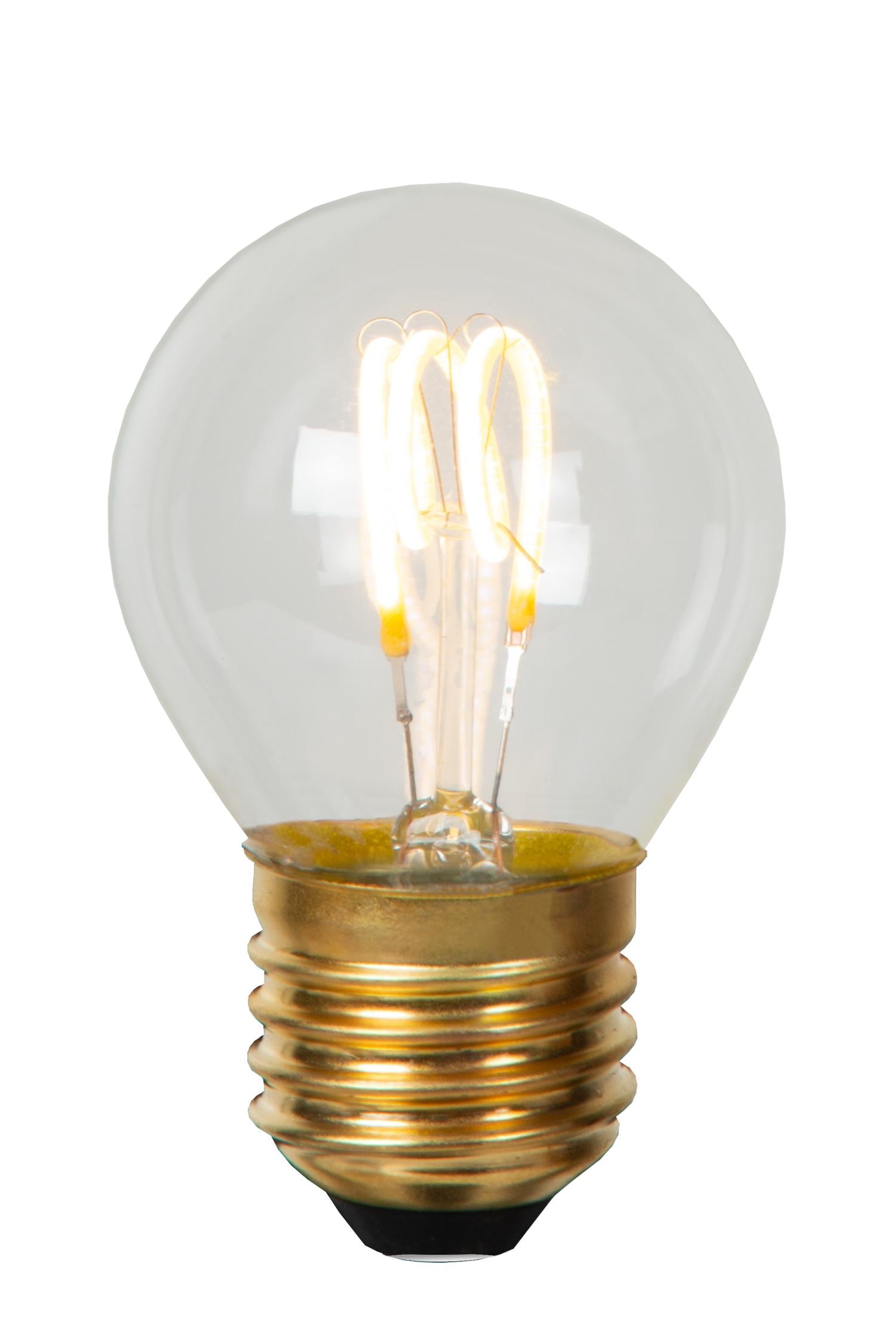 G45 - Ampoule à filament - Ø 4,5 cm - LED Var. - E27 - 1x3W 2700K - Transparent