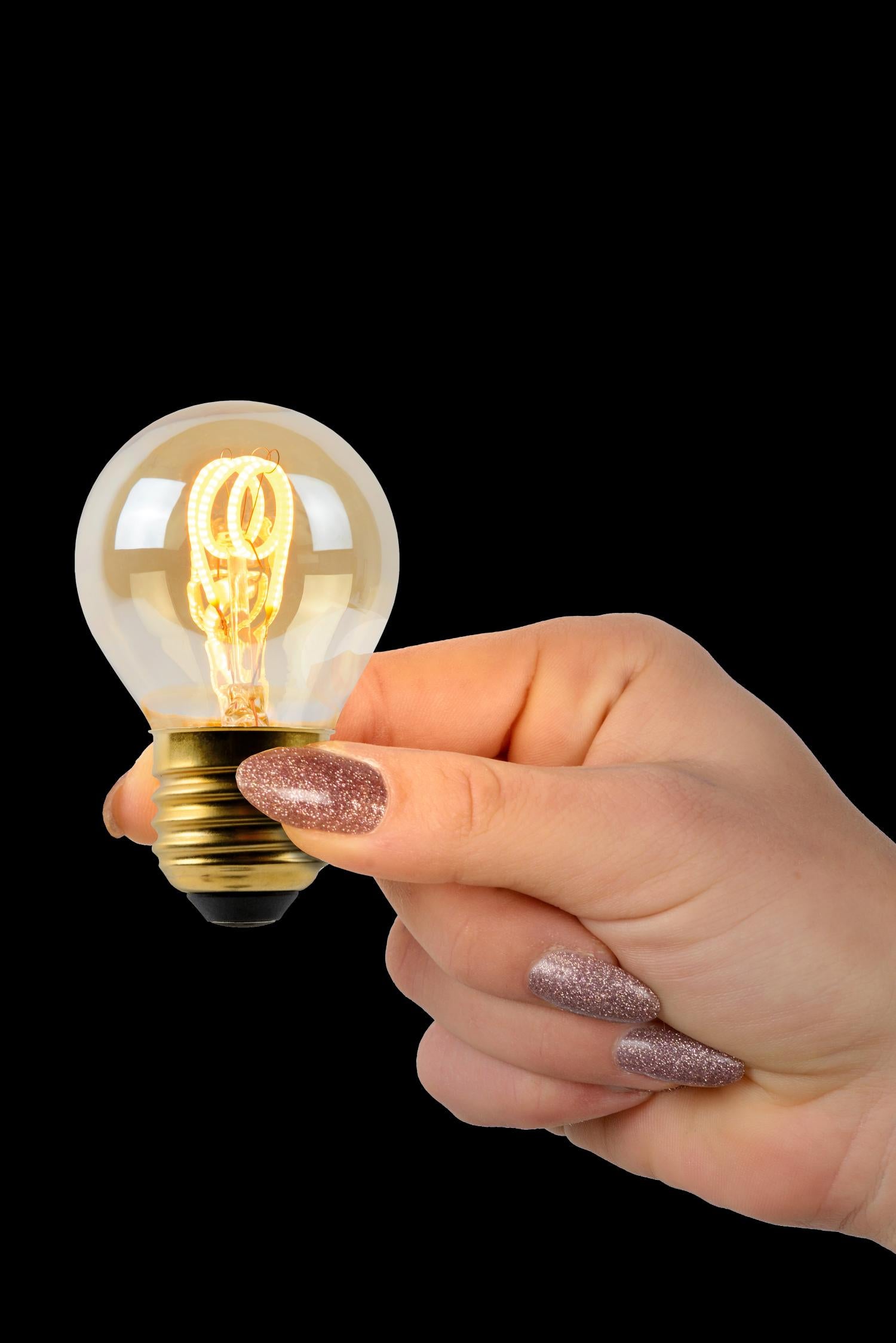 G45 - Filament lamp - Ø 4,5 cm - LED Dimb. - E27 - 1x3W 2200K - Amber