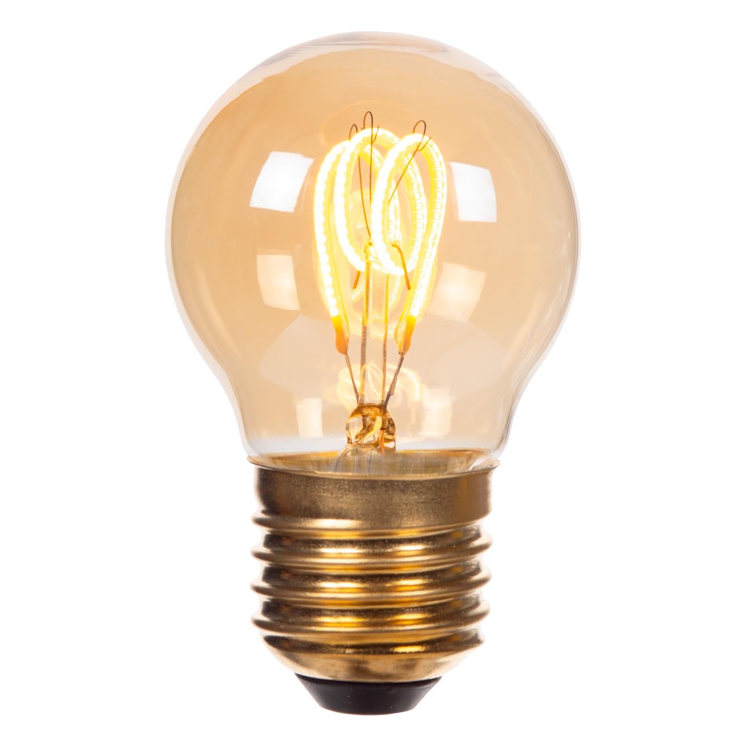 G45 - Filament lamp - Ø 4,5 cm - LED 3 StepDim (Memory) - E27 - 1x3W 2200K - Amber