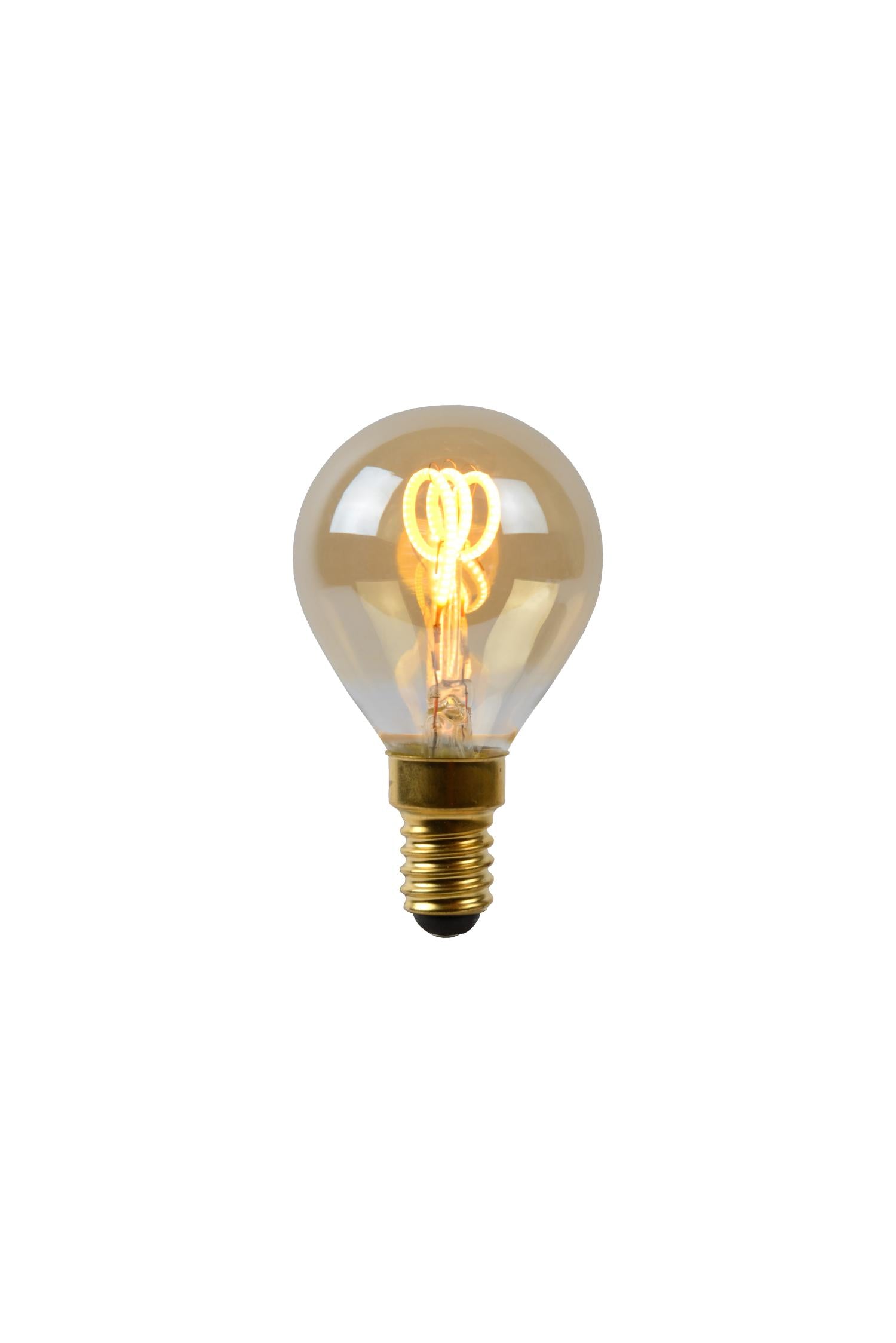 P45 - Filament lamp - Ø 4.5 cm - LED Dimmable - E14 - 1x3W 2200K - Amber
