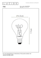 P45 - Filament lamp - Ø 4,5 cm - LED 3 StepDim (Memory) - E14 - 1x3W 2200K - Amber