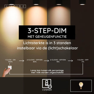 P45 - Filament lamp - Ø 4,5 cm - LED 3 StepDim (Memory) - E14 - 1x3W 2200K - Amber