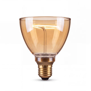 Lucide - GO90 - Filament bulb - Ø 9 cm - LED Dimmable - E27 - 1x3.5W 2200K - Amber - IP20