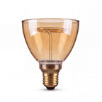 Lucide - GO90 - Filament bulb - Ø 9 cm - LED Dimmable - E27 - 1x3.5W 2200K - Amber - IP20