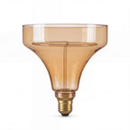 Lucide - GO150 - Filament bulb - Triangle - Ø 15 cm - LED Dimmable - E27 - 1x4W 2200K - Amber - IP20