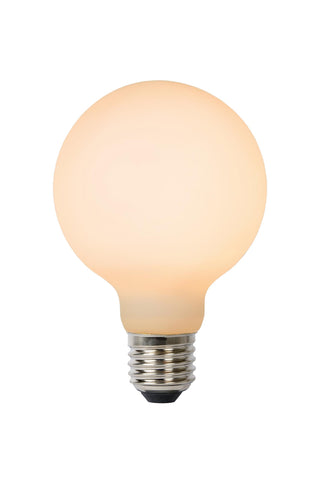 G80 - Ampoule à filament - Ø 8 cm - LED 3 StepDim - E27 - 1x8W 2700K - Opale