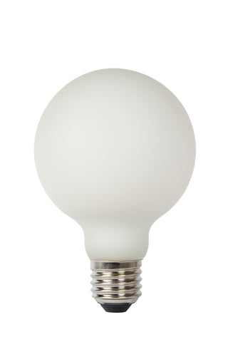G80 - Ampoule à filament - Ø 8 cm - LED 3 StepDim - E27 - 1x8W 2700K - Opale