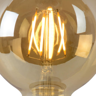 G95 - Ampoule à filament - Ø 9,5 cm - LED Var. - E27 - 1x5W 2700K - Ambre