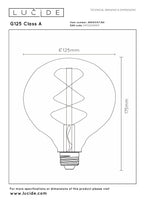 G125 Class A - Filament lamp - Ø 12,5 cm - LED - E27 - 1x7W 2700K - Transparant