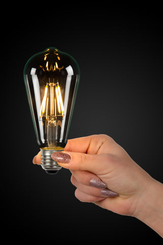 ST64 Class A - Filament lamp - Ø 6.4 cm - LED - E27 - 1x7W 2700K - Transparent