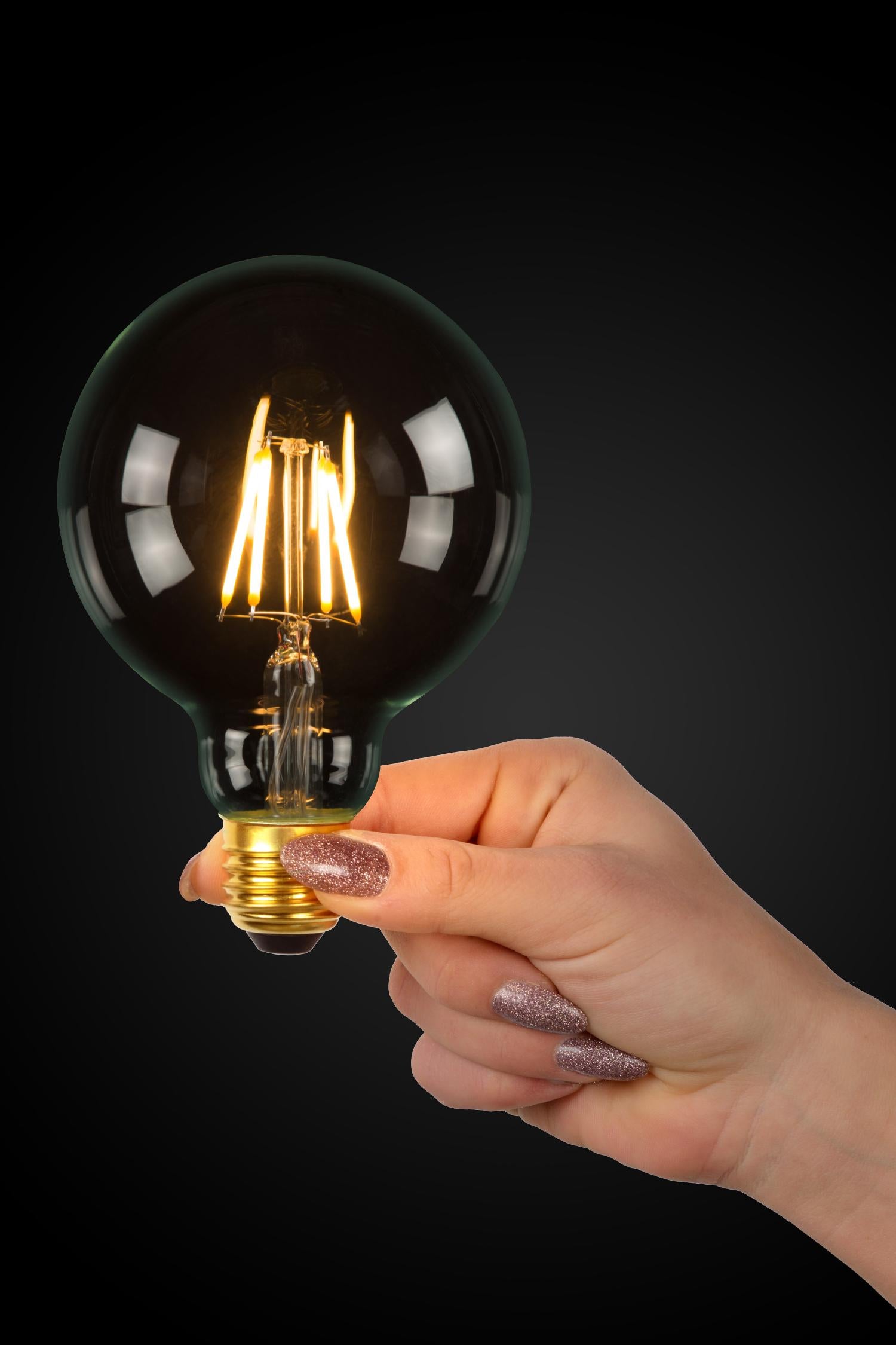 G80 Class B - Filament lamp - Ø 8 cm - LED Dimmable - E27 - 1x7W 2700K - Transparent