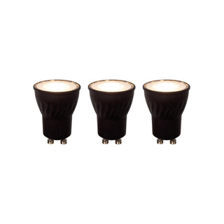 MR11 * 3 - Ampoule LED - Ø 3,5 cm - LED Var. - GU10 (MR11) - 3x3,8W 2700K - Noir - Set de 3