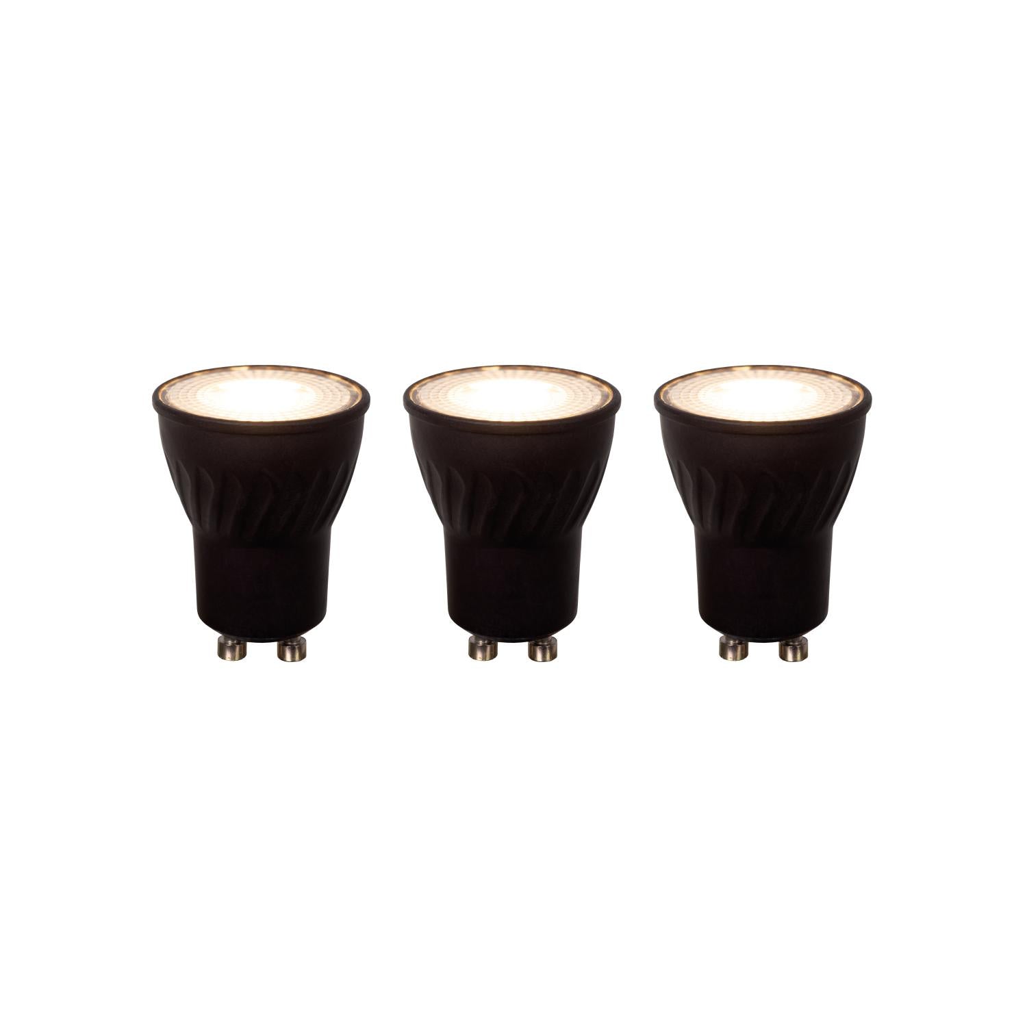 MR11 * 3 - Ampoule LED - Ø 3,5 cm - LED Var. - GU10 (MR11) - 3x3,8W 2700K - Noir - Set de 3