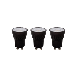 MR11 * 3 - Ampoule LED - Ø 3,5 cm - LED Var. - GU10 (MR11) - 3x3,8W 2700K - Noir - Set de 3
