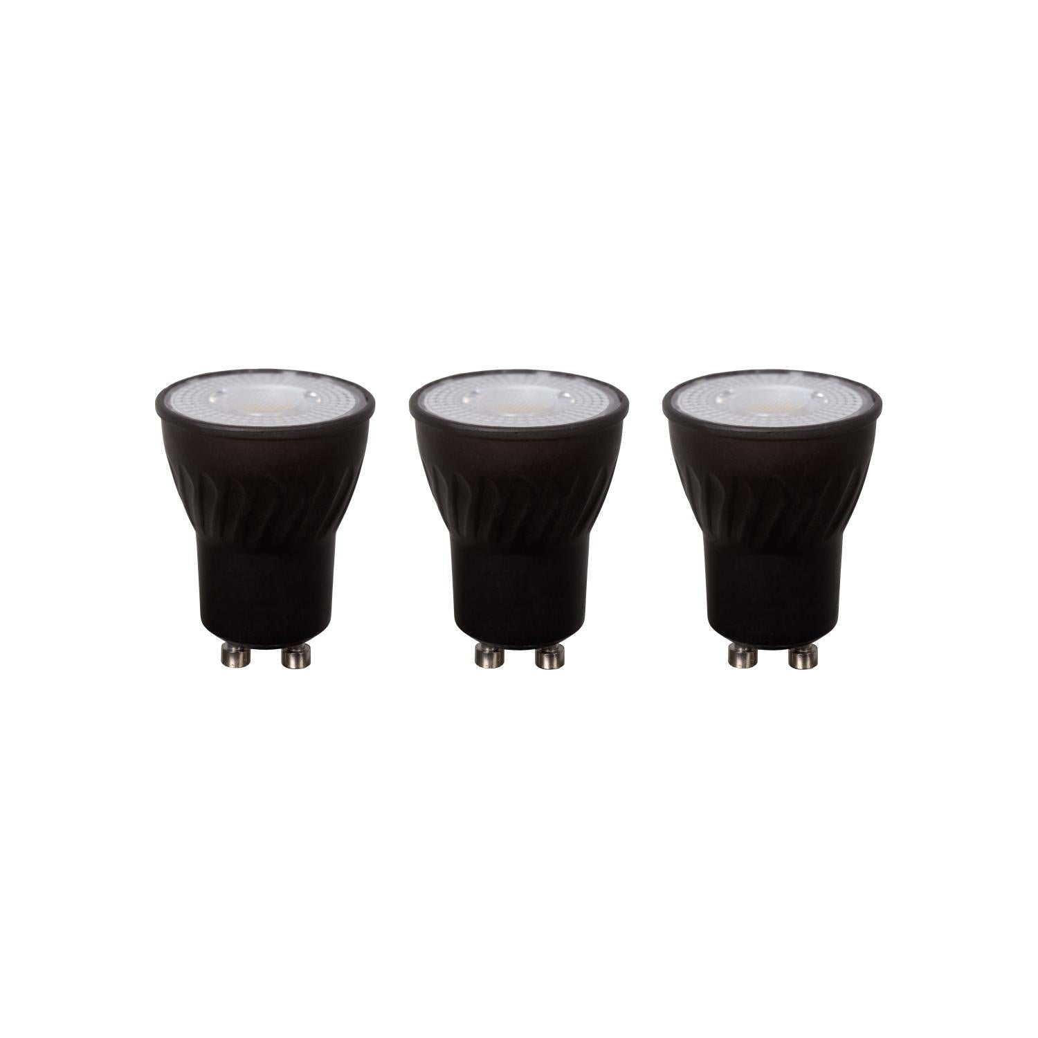 MR11 * 3 - Ampoule LED - Ø 3,5 cm - LED Var. - GU10 (MR11) - 3x3,8W 2700K - Noir - Set de 3