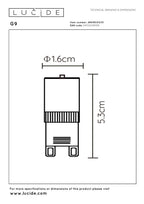 G9 - Ampoule LED - Ø 1,6 cm - LED Var. - G9 - 1x3,5W 2700K - Blanc