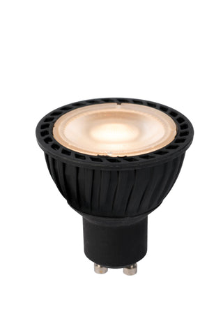 MR16 - Led lamp - Ø 5 cm - LED - GU10 - 1x5W 2700K - Dag/nacht sensor - Zwart