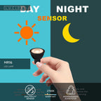 MR16 - Led lamp - Ø 5 cm - LED - GU10 - 1x5W 2700K - Dag/nacht sensor - Zwart