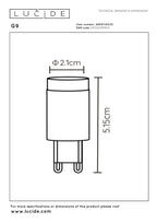 G9 - Ampoule LED - Ø 2,1 cm - LED Var. - G9 - 1x3W 2700K - Blanc