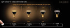 G45 - Led lamp - Ø 4,3 cm - LED 3 StepDim - E14 - 1x5W 2700K - Zwart