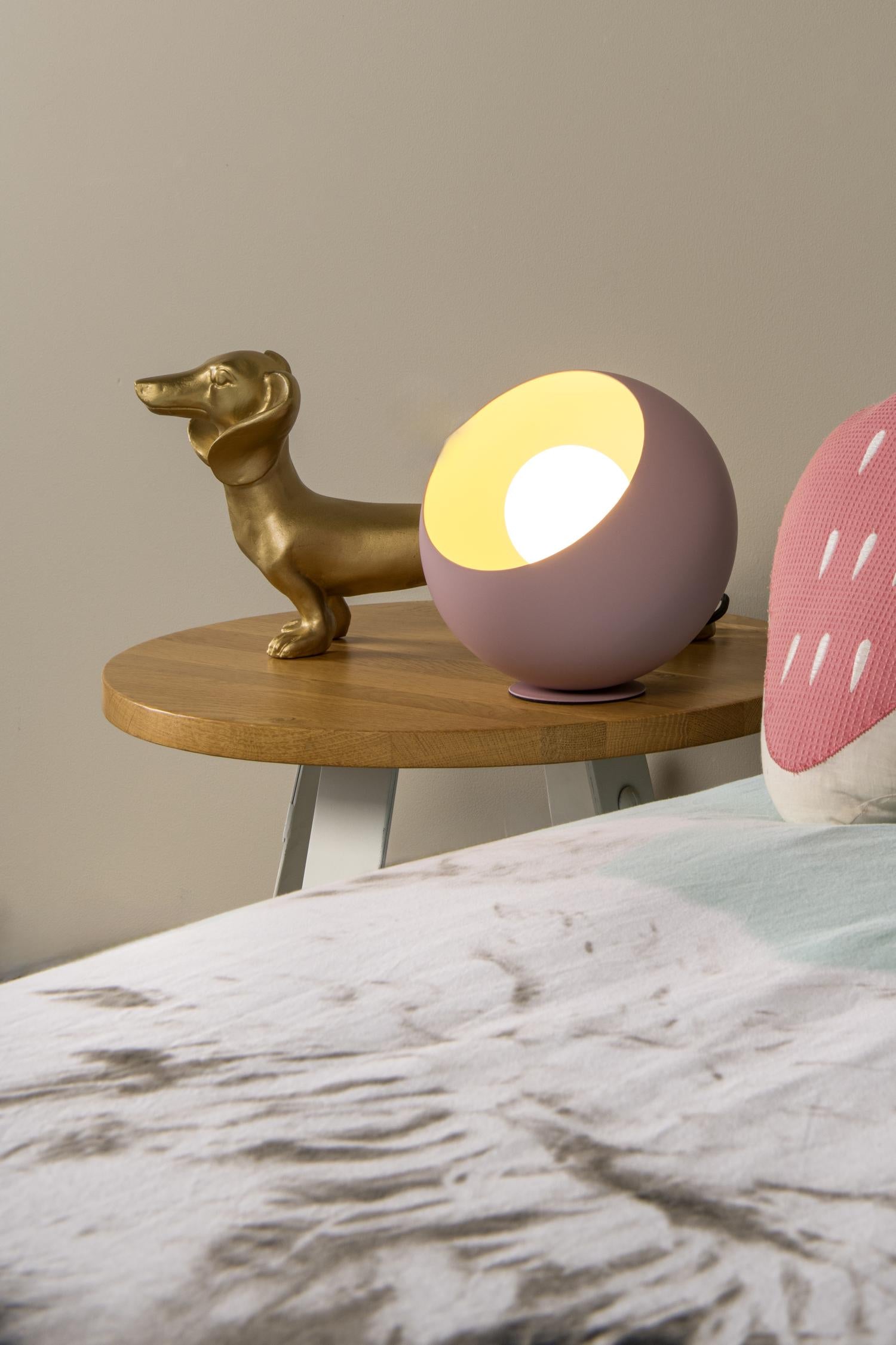 DOREDOS - Tafellamp - Ø 20 cm - 1xE27 - Roze