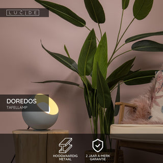 DOREDOS - Tafellamp - Ø 20 cm - 1xE27 - Pastel blauw