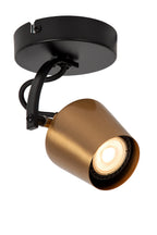 EMILE - Spot plafonnier - Ø 10,5 cm - 1xGU10 - Or mat / Laiton