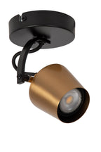 EMILE - Spot plafonnier - Ø 10,5 cm - 1xGU10 - Or mat / Laiton
